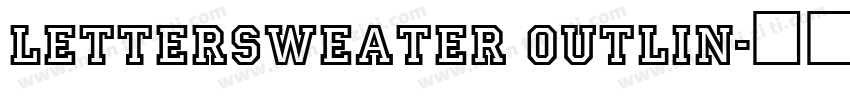 LetterSweater Outlin字体转换